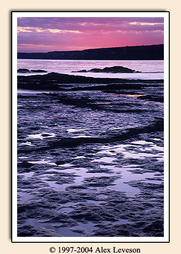 rock pool sunrise