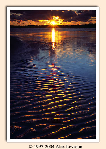 lake huron sunset